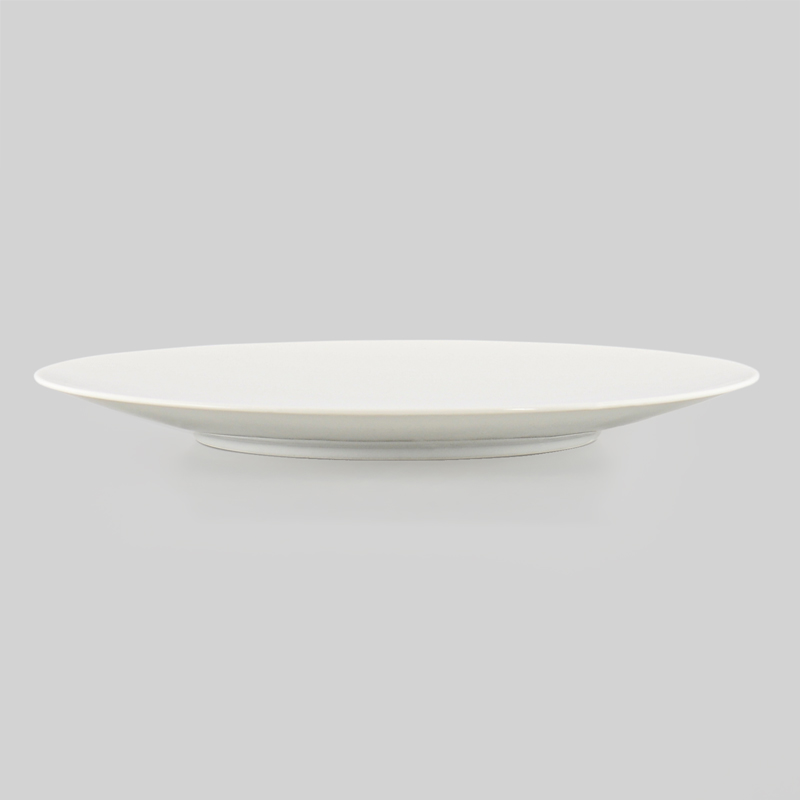 Assiette Plate 'Basica' Blanc En Porcelaine - L'Incroyable